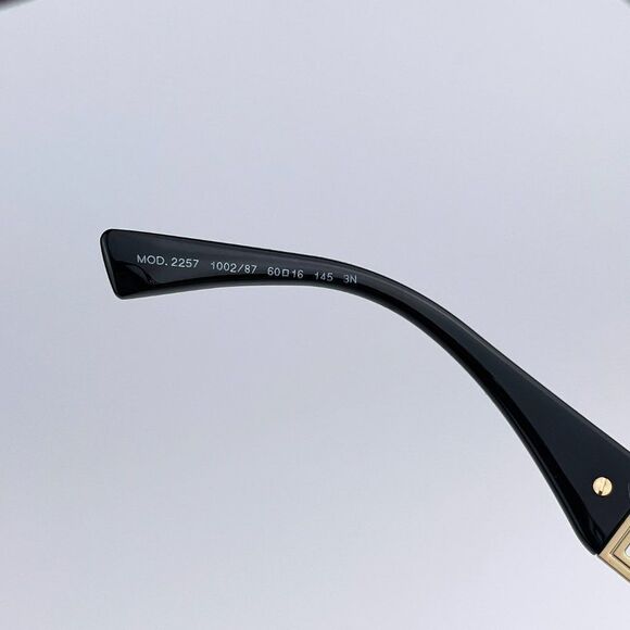 Versace VE2257 100287 Sunglasses Gold Dark Grey Metal Pilot Unisex - Picture 14 of 14